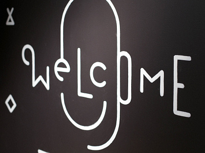 Welcome Mural alxandr braintree bt illustration mural right way signs sign painting type typography welcome