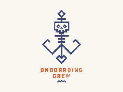 Onboarding Crew anchor dude illustration rad skeleton skull