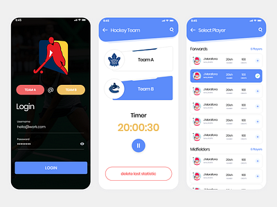 Hockey - App design