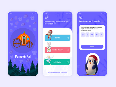 Pumpkin Pal challenges design empower young people graphic design illustration motivatation tasks ui uiux ux