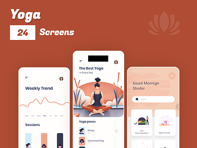 Meditation - Yoga Activity activity dashboard design fitness graphic design material design meditation ui uiux ux yoga