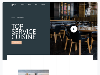 Online Food - Landing page food landing page restaurant uiux ux website design