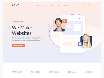 Creative Digital Agency - landing page creative design creative digital agency design graphic design landing page ui uiux ux