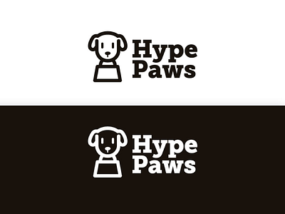 Hype Paws - Dog logo branding colorful logo dog icon dog logo graphic design illustration logo design minimal logo vector