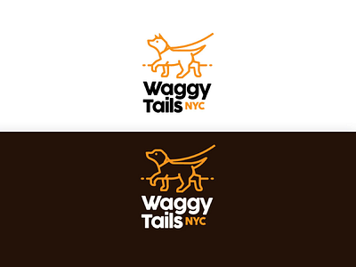 Waggy Tails - Logo branding dog logo graphic design logo pet business pet icons pet logo ui uiux