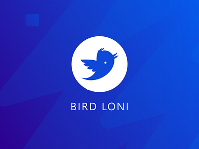 Bird Loni-Logo bird logo blue branding logo typography ui uiux ux vector