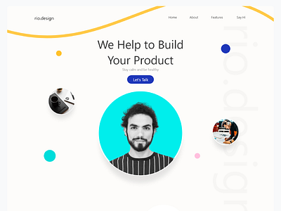 Digital Agency Landing Page adobe xd agency website design digital agency landing page graphic design landing page product design ui ux web