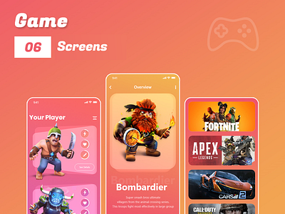 Game Store App design game app game store game streaming app graphic design streaming ui ux