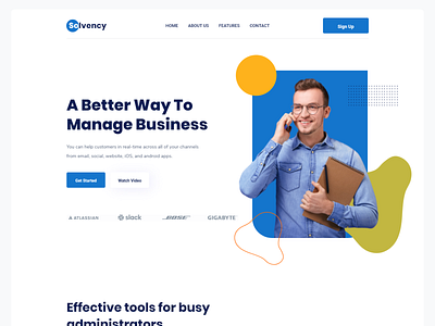 Solvency - Agency Website agency website design graphic design landing page solvency agency website ui ux website design