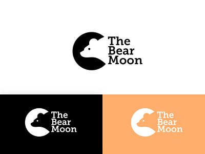 The Bear Moon - Logo adobe xd bear logo branding design graphic design illustration logo moon logo the bear moon logo typography ui ux vector