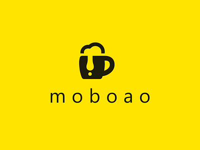 Moboao Logo branding cup design graphic design illustration logo moboao logo tea cup typography ui ux vector