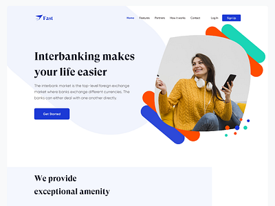 Banking Website adobe xd banking website design figma graphic design landing page management minimal ui ux website