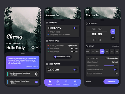 Meditation app Design