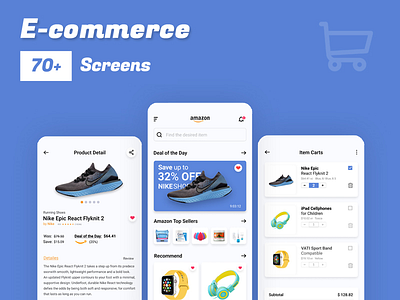 E-Commerce App adobe xd best app design e commerce app figma graphic design minimal online shopping shopping app ui ux