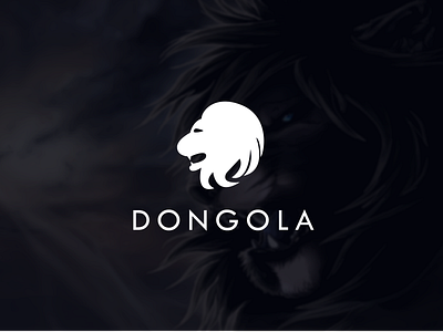 Dongola - Logo animal logo black white branding design dongola logo graphic design illustration lion logo logo typography ui ux vector