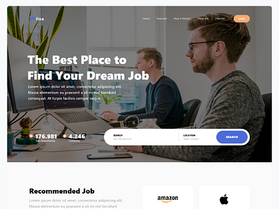 Job Finding - Landing page