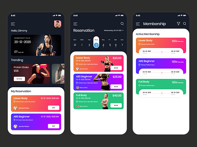 Fitness App UI Design