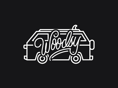 Woodsy - Logo Design calligraphy flat design flatlay lettering logo design logotype monoline type type design typography van vector