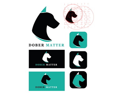 Dober matter 3d animal animation app brand design branding business card create logo design dog graphic design hand draw illustration logo logo design minimalist logo motion graphics typography ui vector
