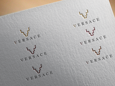 monogram versace logo design