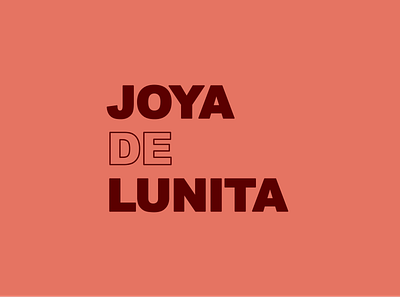 Joya de Lunita branding logo logotype personal brand personal logo