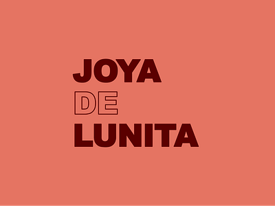 Joya de Lunita branding logo logotype personal brand personal logo