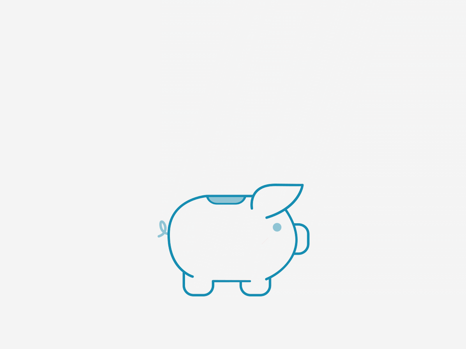 Save Time and Money design illustration motion design motion graphics piggybank save money save time