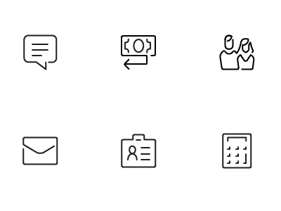 Mobile UI Iconset iconography intuit quickbooks