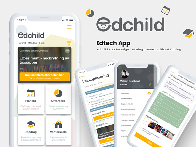 Edchild (Edtech) App UI/UX Re-design