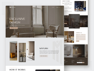 Furniture Website - Landing Page Design