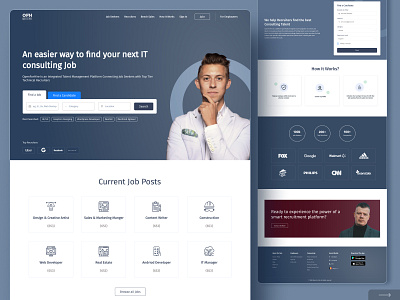Job Hunting Platform - Web UI/UX Design