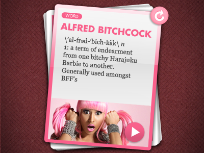 Nicki Minaj's Pink Friday Cards bright game icons iphone nicki minaj pink playing cards