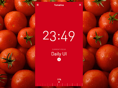 Daily UI #014 - Countdown Timer app clean daily ui dailyui flat mobile pomodoro