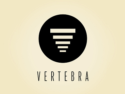 Vertebra Logo abstract film logo spine typography