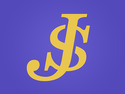 Personal Logo branding creative fluid illustration la logo logo 2d monogram monogram logo purple superclarendon vector yellow