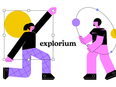 Explorium illustration set adobeillustrator creative digitalart explore graphic design illustration illustrationkit studio vector visual