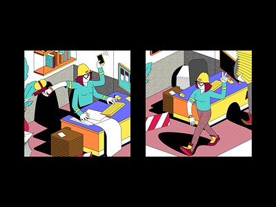 The Cubicle illustration series