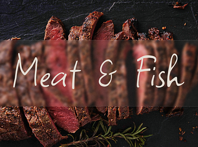 Restaurant "Meat & Fish" ui ux webdesign