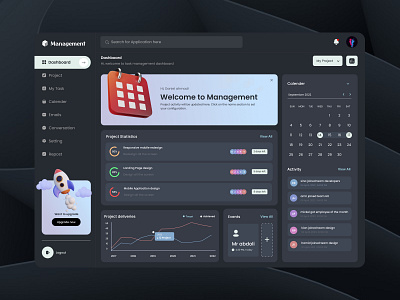 Management📆 app dashboard design graphic design landing page ui ux visual design web design