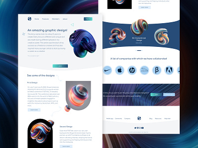 Web UI 3d app branding design graphic design illustration ui ux visual design web web design