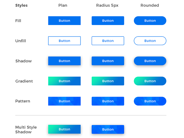 Button styles by Zaryab Ahmed on Dribbble