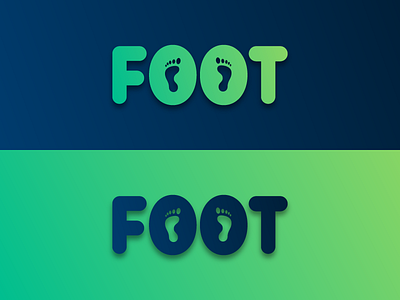 Foot Typo Logo brand brand logo branding design illustration logo logotype mycreativecode textlogo typo ui ux vector logo web logo