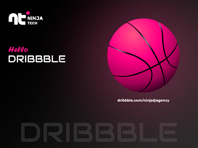First shot branding dark mode darkmode design dribbble firstshot illustration logo thankyou typography ui welcome