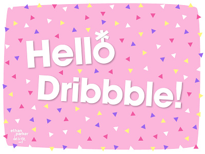 Debut Confetti confetti debut first shot flat genderqueer hello hellodribbble illustration queer transgender vector