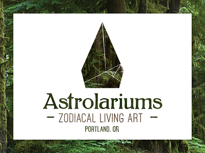 Astrolariums Logo astrology brand identity branding forest geometric logo logo design portland terrarium trees zodiac