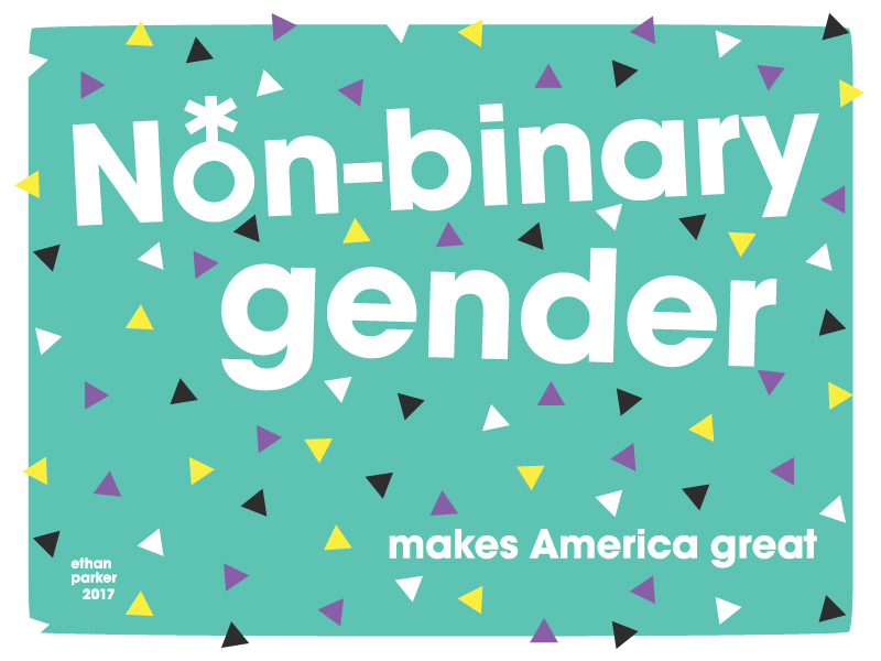 Non-binary Gender Poster by Ethan Parker on Dribbble