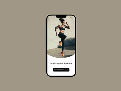 Stay Fit App UI Design animation app app design design designer fitness graphic design gym gym app health interaction minimal mobile smart ui ui design ux video workout yoga