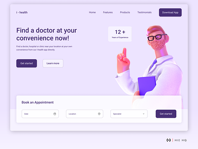 Healthcare Web UI Design