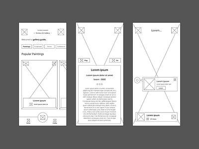 AR Gallery/Museum Guide App 3d app app design ar art augmented design gallery guide museum museum guide navigation scan sculpture ui ux vr