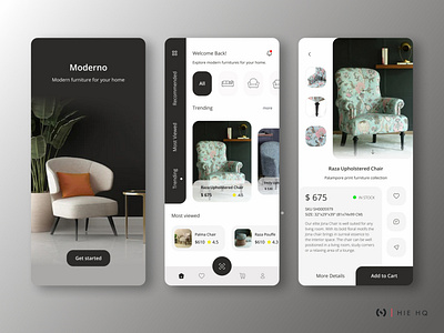 Moderno Furniture App UI